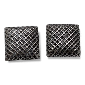 Pair Of Sterling Silver Clip Earrings