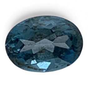 Faceted Blue Topaz Gemstone