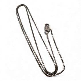 Sterling Silver Box Chain Necklace