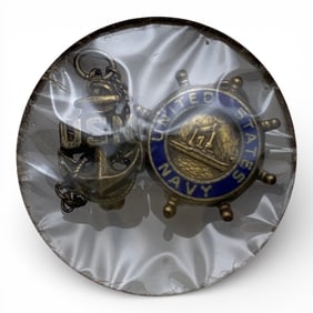 Sterling Silver Navy Pin