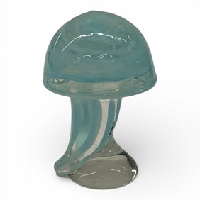 Art Glass Jellyfish Paperweight
