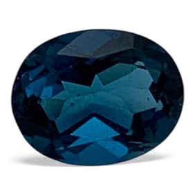 Faceted Blue Topaz Gemstone