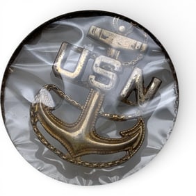 Sterling Silver U. S. Navy Pin