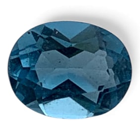 Faceted Blue Topaz Gemstone