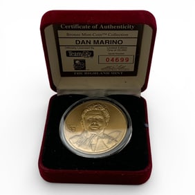 Bronze Mint Coin Of Dan Marino