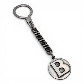 Sterling Silver Key Fob, B