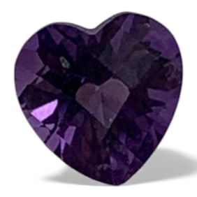 Faceted Purple Amethyst Gemstone