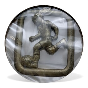 800 Silver Soccer Pendant