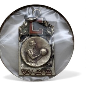 Sterling Silver Girls Basketball Pendant