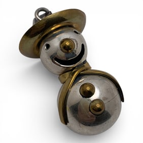 Sterling Silver Snowman Pendant