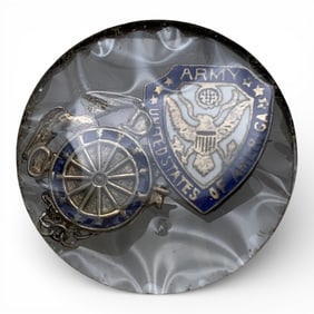 Sterling Silver U. S. Army Calvary Pin