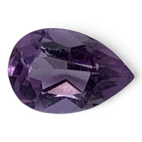 Faceted Purple Amethyst Gemstone