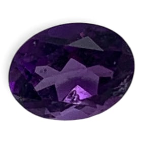 Faceted Purple Amethyst Gemstone