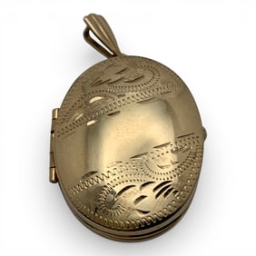 14k Yellow Gold Locket Pendant