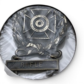 Sterling Silver Army Expert Rifle Pin