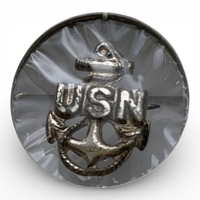 Sterling Silver U. S. Navy Pin
