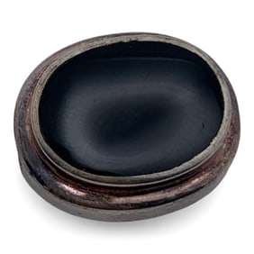 Sterling Silver & Black Stone Pendant