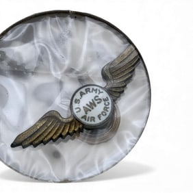 Sterling Silver E. S. Army/ Air Force Pin
