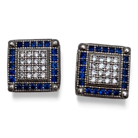 Sterling Silver Earrings With Stones