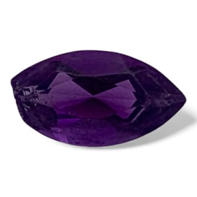 Faceted Purple Amethyst Gemstone