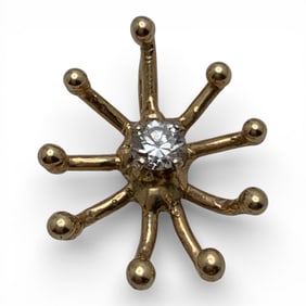 14k Yellow Gold & Diamond Pendant