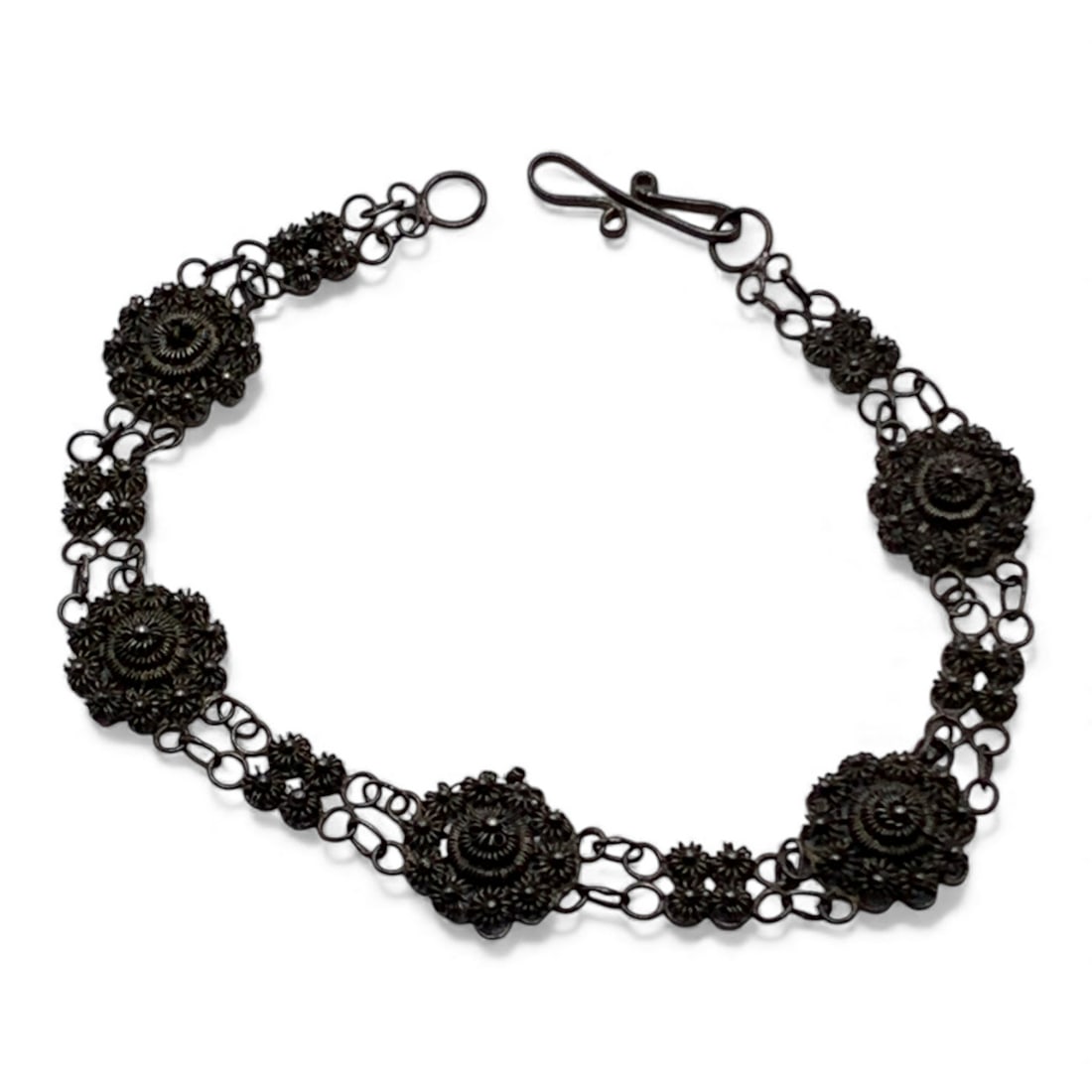 Sterling Silver Bracelet: Marked 925 - 7 3/4" Long - 5.9 Grams