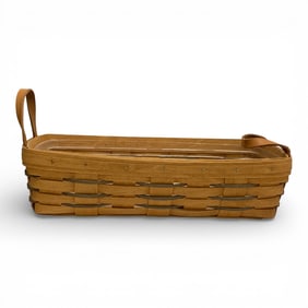 Loingaberger Basket With Double Leather Handles
