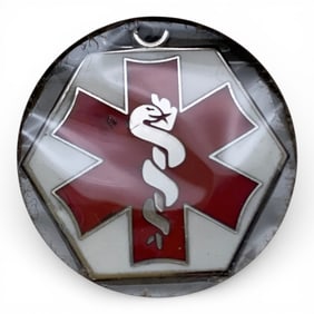 Sterling Silver Medic Alert Pendant