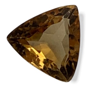 Faceted Orange Citrine Gemstone