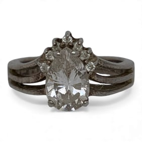 Sterling Silver & Cubic Zirconia Ring