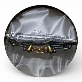 Sterling Silver U. S. Navy 3 Stars Pin