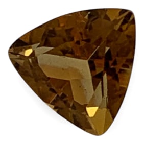 Faceted Orange Citrine Gemstone