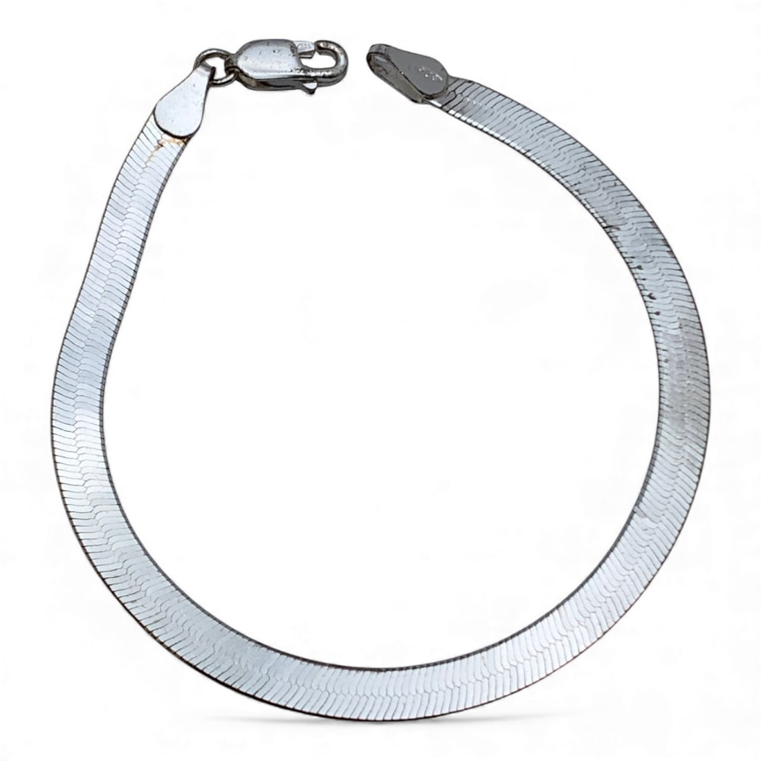 Sterling Silver Bracelet: Marked 925 - 7 1/4" Long - 4.46 Grams