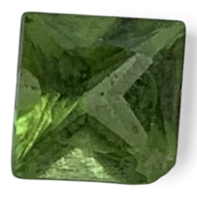 Faceted Green Citrine Gemstone