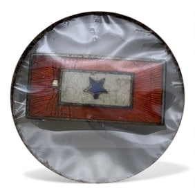 Sterling Silver Enameled Son In Service Pin