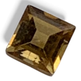 Faceted Orange Citrine Gemstone