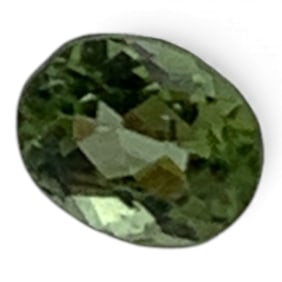 Faceted Green Citrine Gemstone