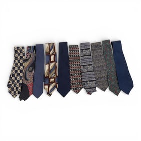 Group Of 10 Silk Ties