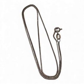 Sterling Silver Box Chain Necklace