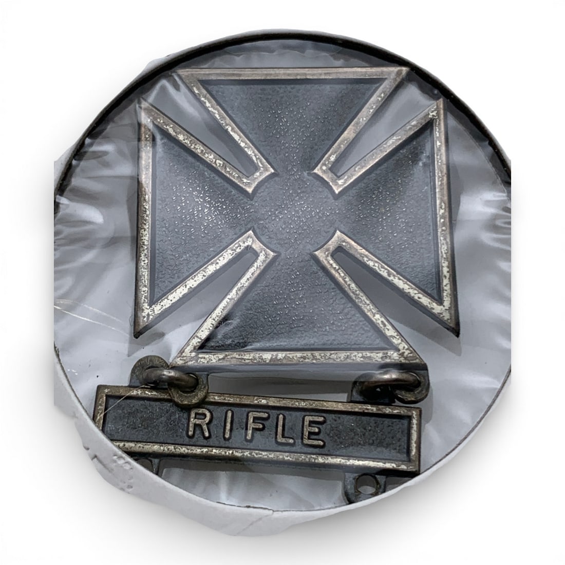 Sterling Silver Army Marksman Pin: Marked: Sterling - See Photos