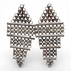 Pair Of Silver Earrings