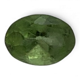 Faceted Green Citrine Gemstone