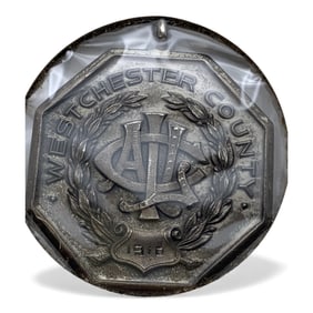 Sterling Silver 1910 Baseball Pendant