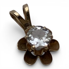 14k Yellow Gold & Diamond Pendant