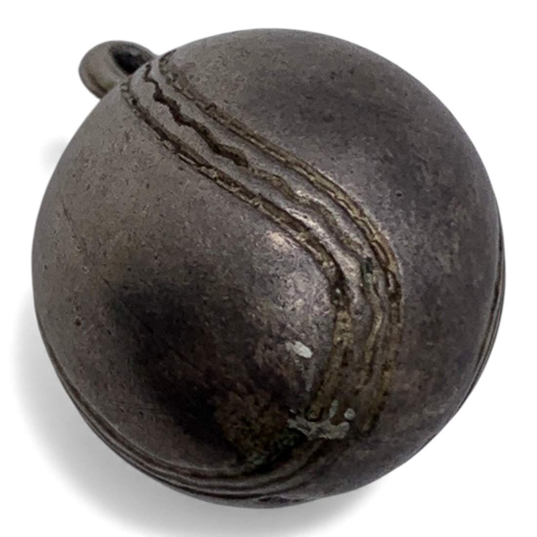 Sterling Silver Baseball Charm: Marked Sterling - 3/4" Long - 3.0 Grams