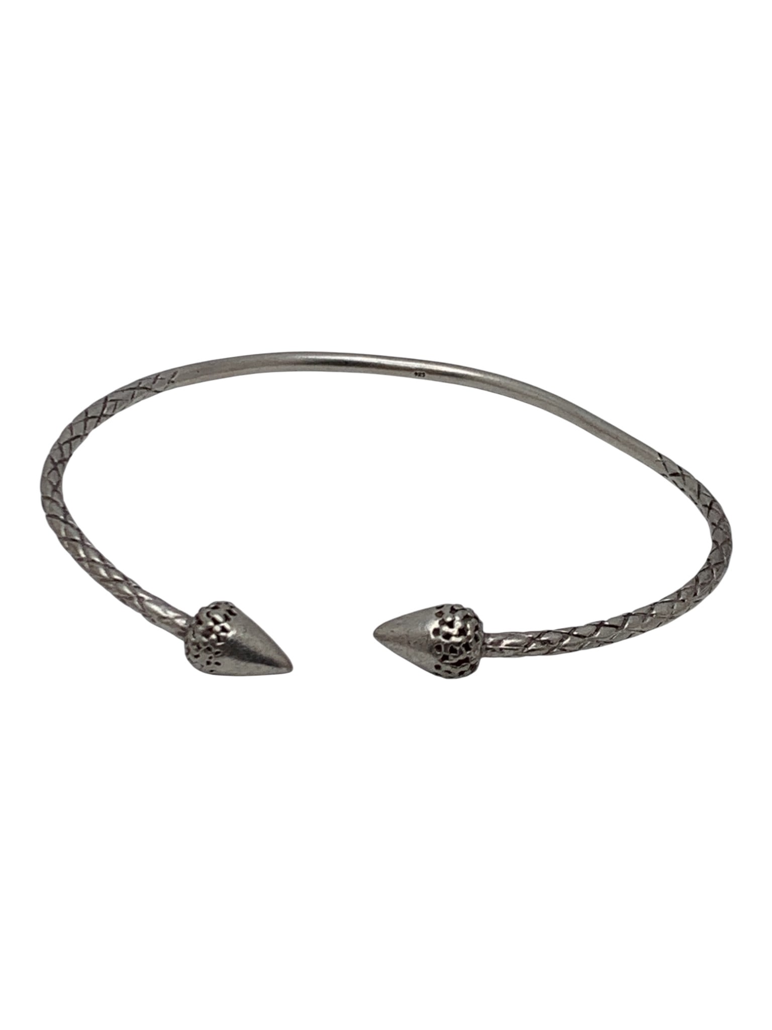 Sterling Silver Cuff Bracelet: Marked 925 - 2 5/8" Inside Width - 11.6 Grams