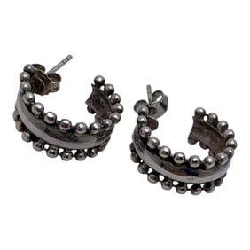 Pair Of Sterling Silver Earrings