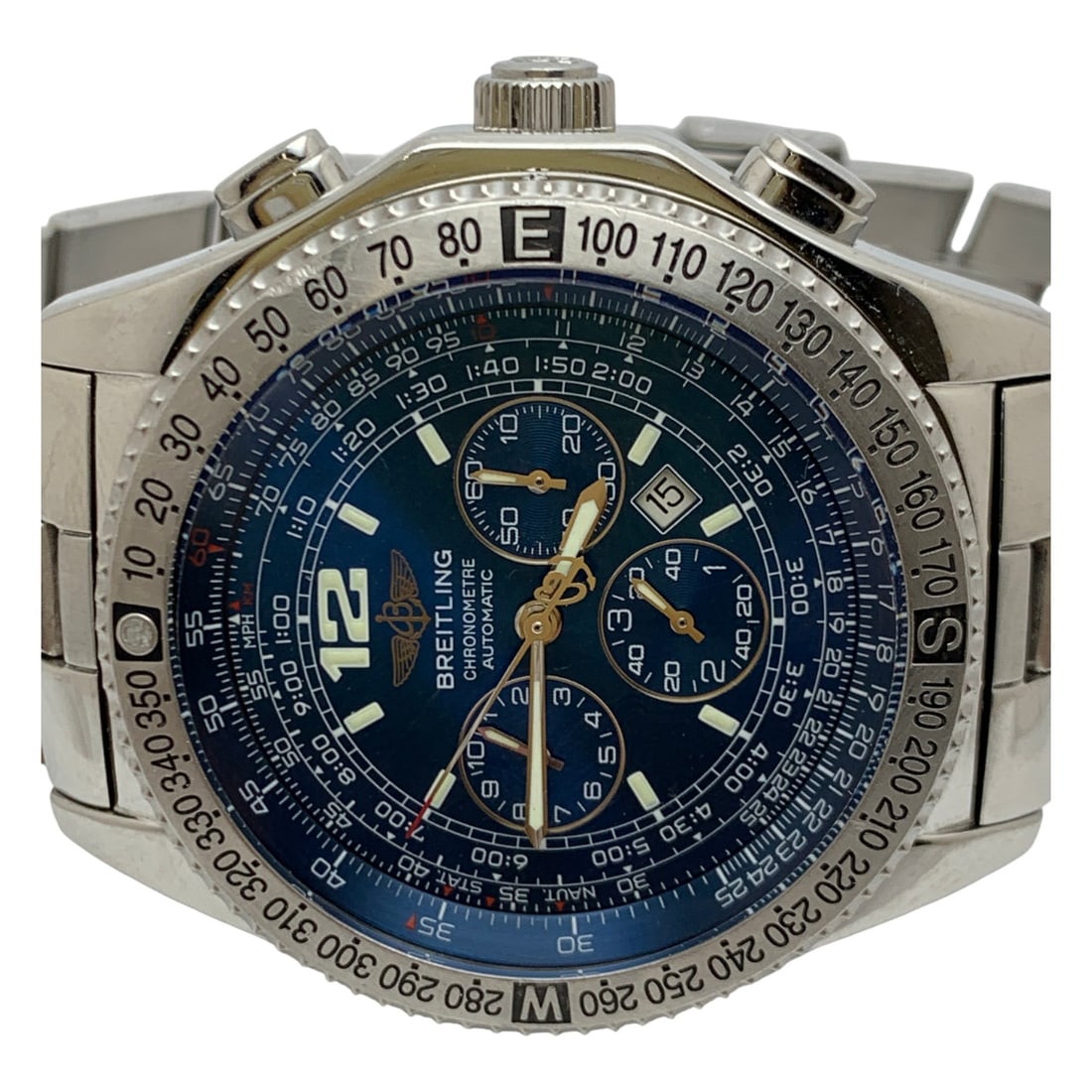 Mens Breitling Chronometre Swiss Made Wrist Watch: Marked On Face: Breitling, Chronometre, Automatic, Swiss MadeMarked On Back: Breitling 1884, A42362Marked On Band: Breitling 1884With Legitapp Certificate of Authenticity.