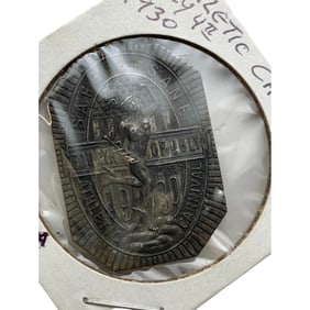 Sterling Silver Athletic Carnival Medal