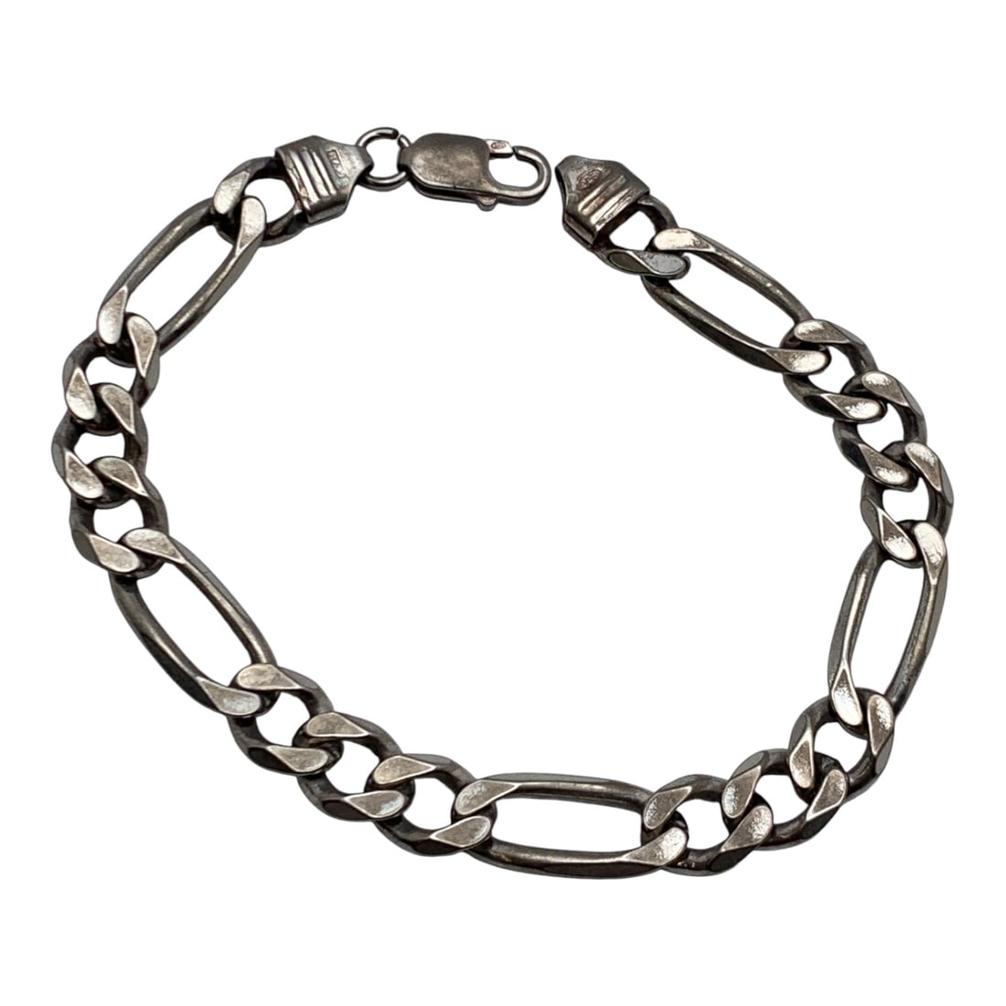 Sterling Silver Bracelet: Marked 925 - 9 1/8" Long - 27.5 Grams